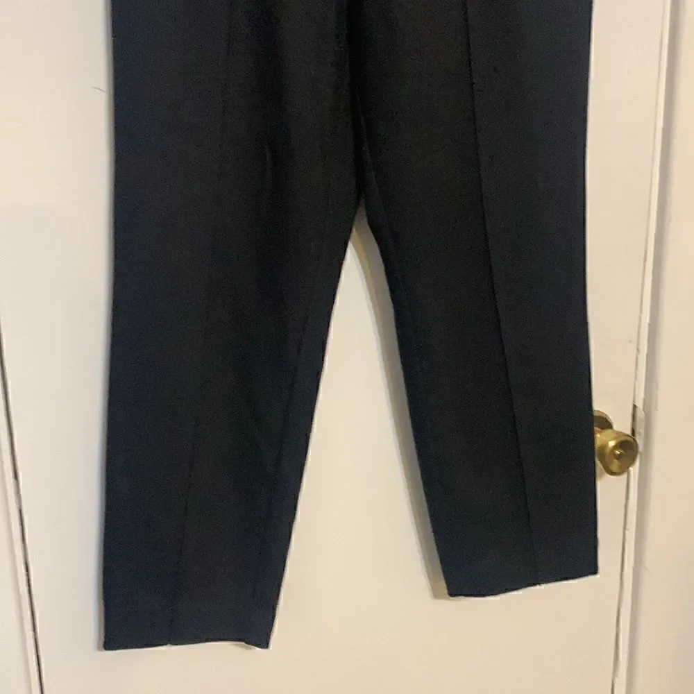 J. Crew EUC black elastic waist thick pants Size 6